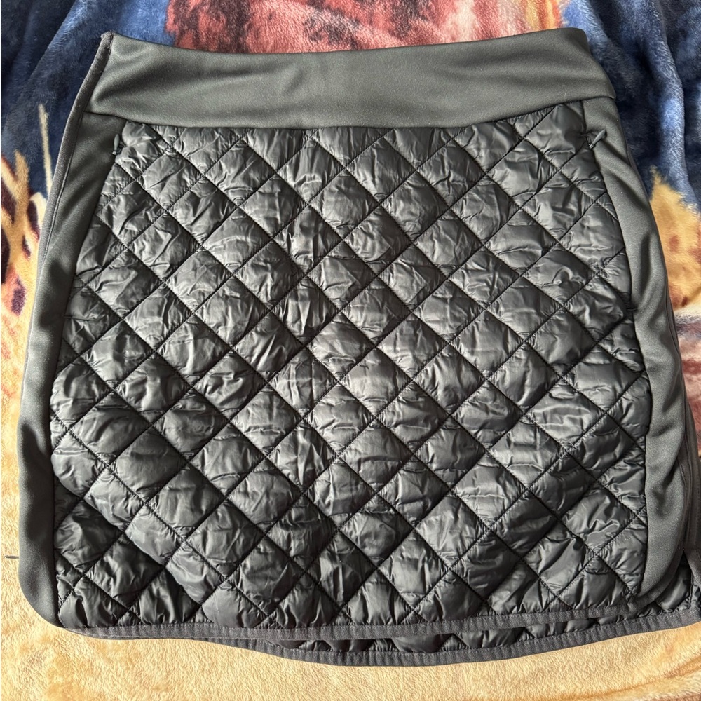 Quilted Black Women's winter Skirt  - medium
